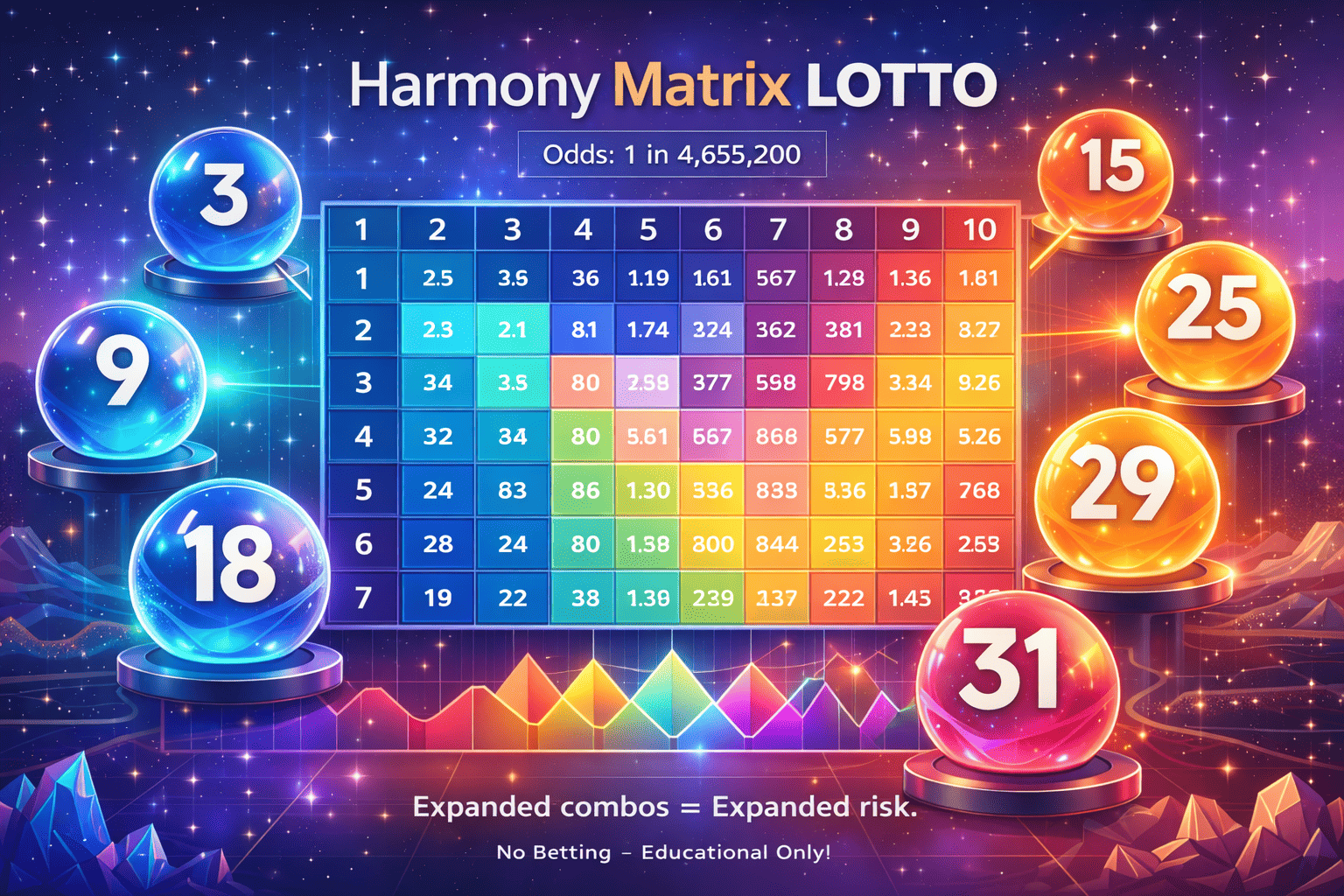 Harmony matrix inspired lottery